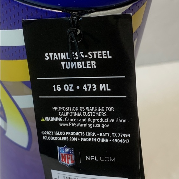 NFL Los Angeles Rams Logo Insulated Tumbler Stainless Steel 16 Oz NWT - Picture 9 of 9